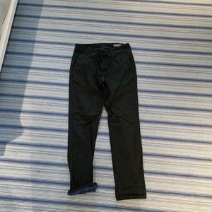 Forest Green Bonobos flannel lined chinos